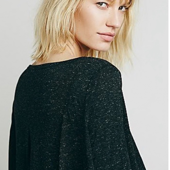 We the Free Free People Black Flax Top - Picture 3 of 3